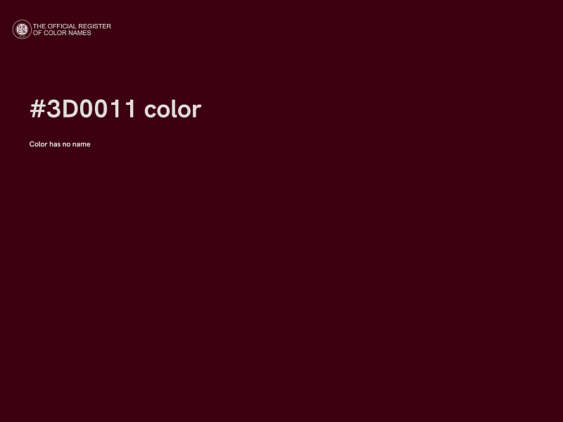 #3D0011 color image