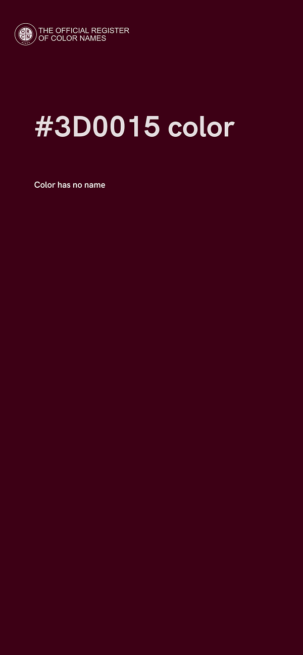 #3D0015 color image