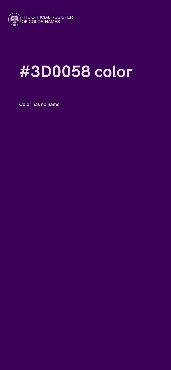 #3D0058 color image