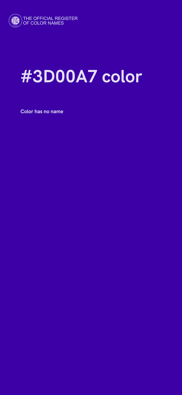 #3D00A7 color image