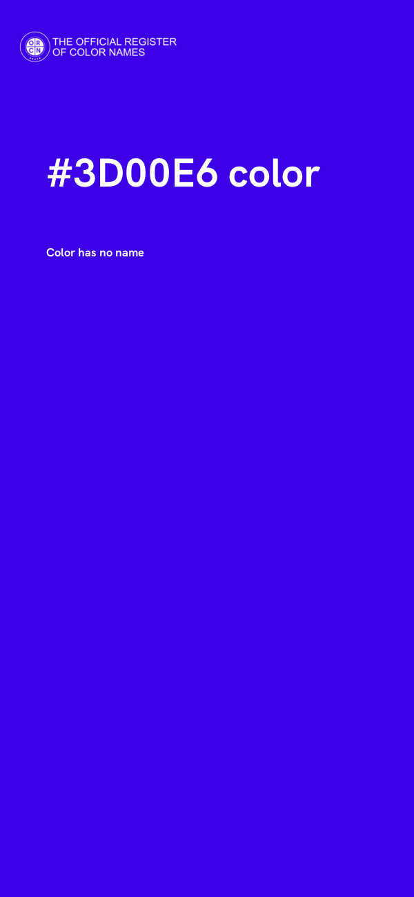 #3D00E6 color image