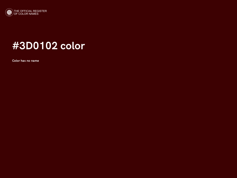 #3D0102 color image