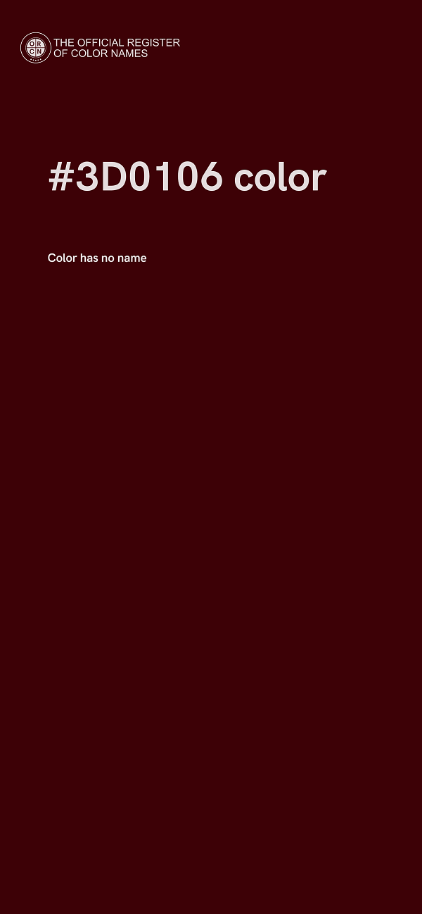 #3D0106 color image