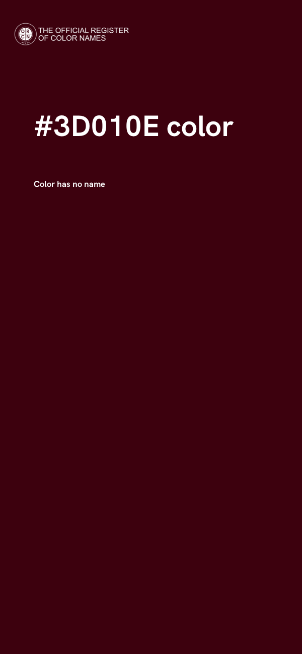 #3D010E color image