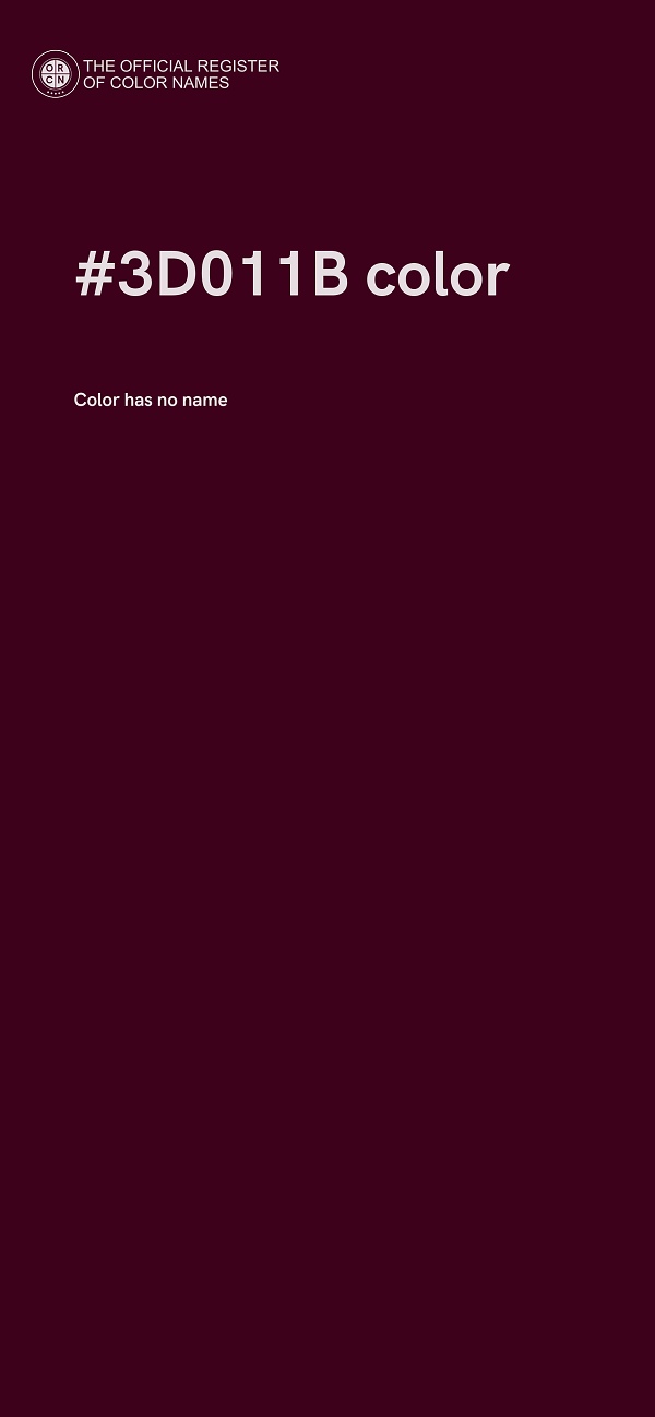 #3D011B color image