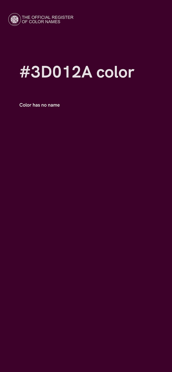 #3D012A color image