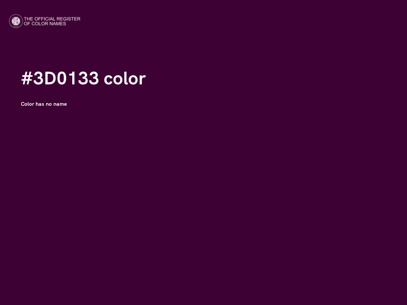 #3D0133 color image