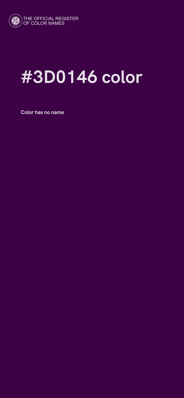 #3D0146 color image