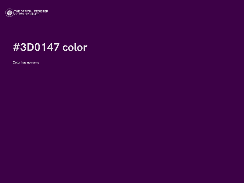 #3D0147 color image