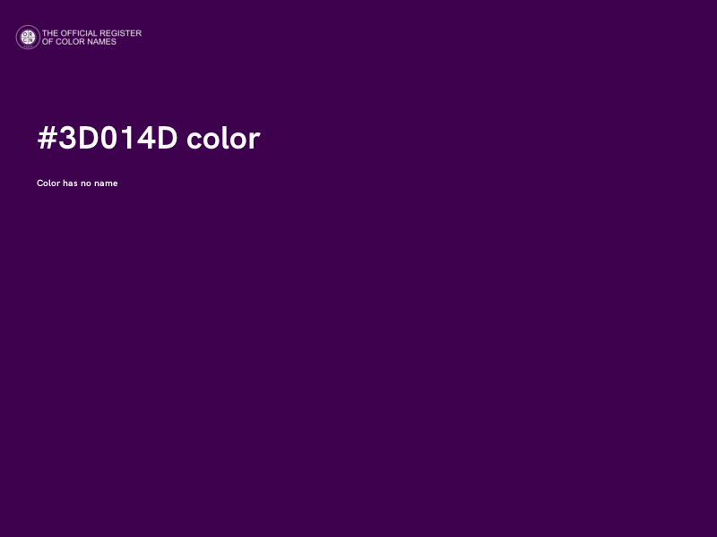 #3D014D color image