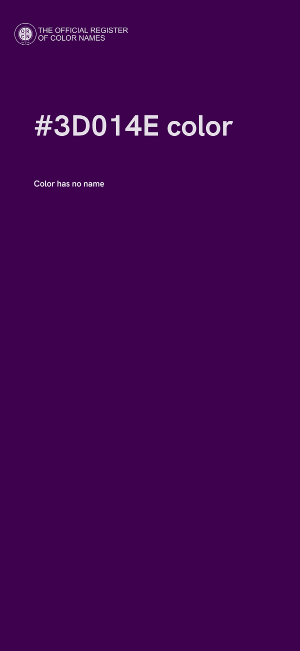 #3D014E color image