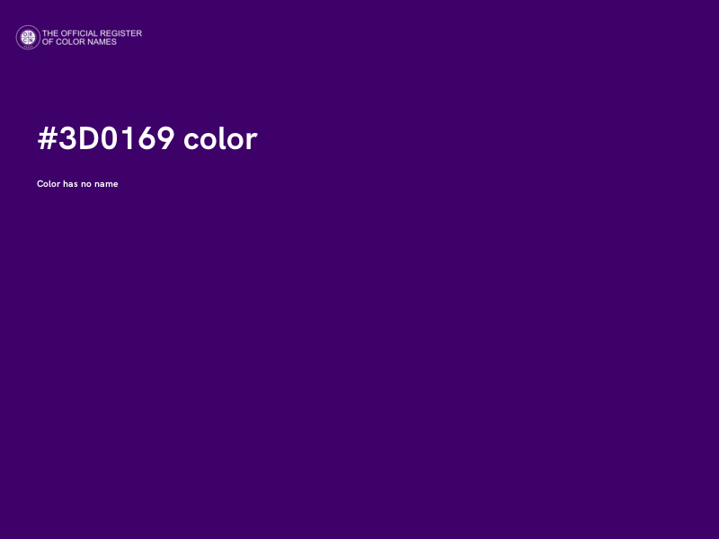 #3D0169 color image