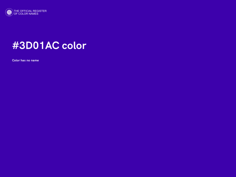 #3D01AC color image