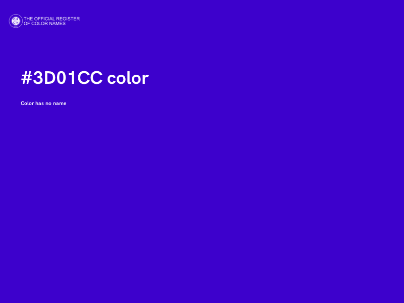 #3D01CC color image