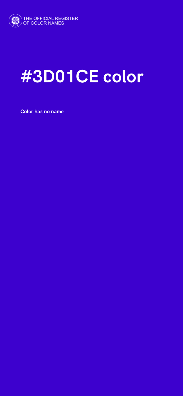 #3D01CE color image