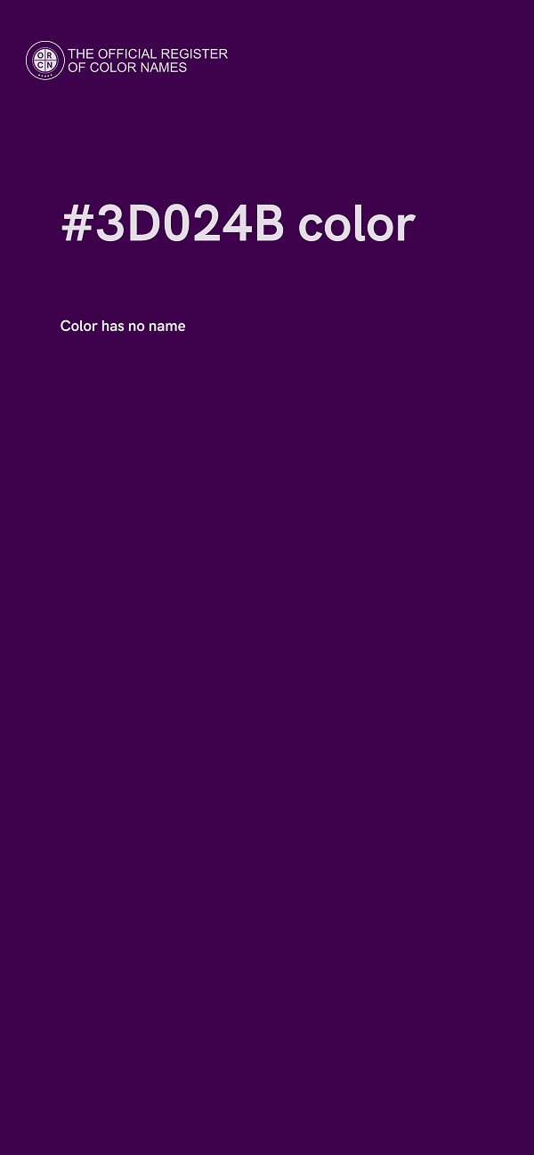 #3D024B color image