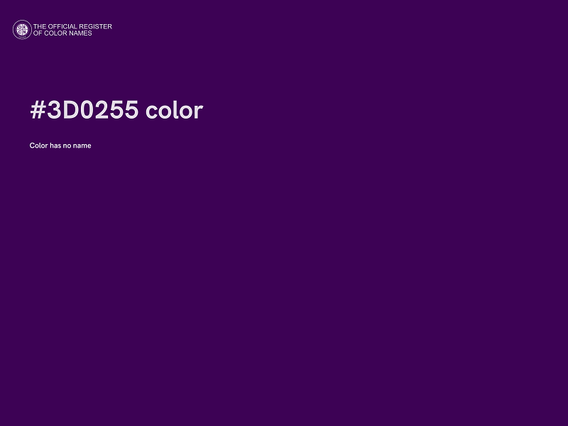 #3D0255 color image