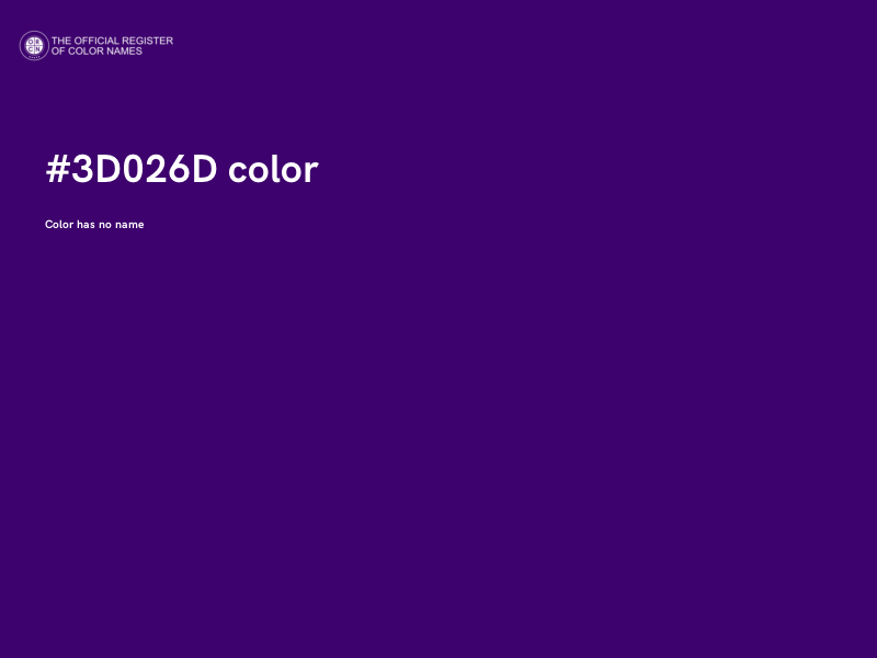 #3D026D color image