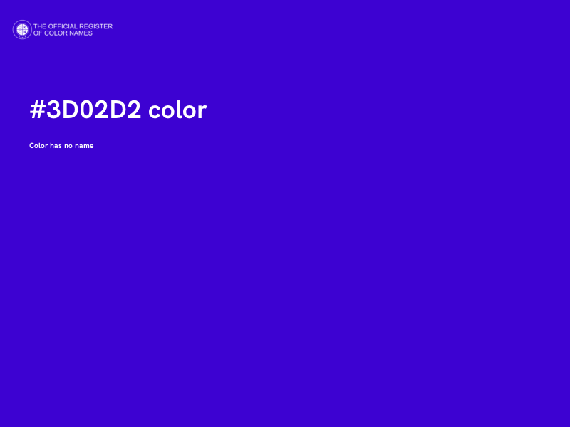 #3D02D2 color image