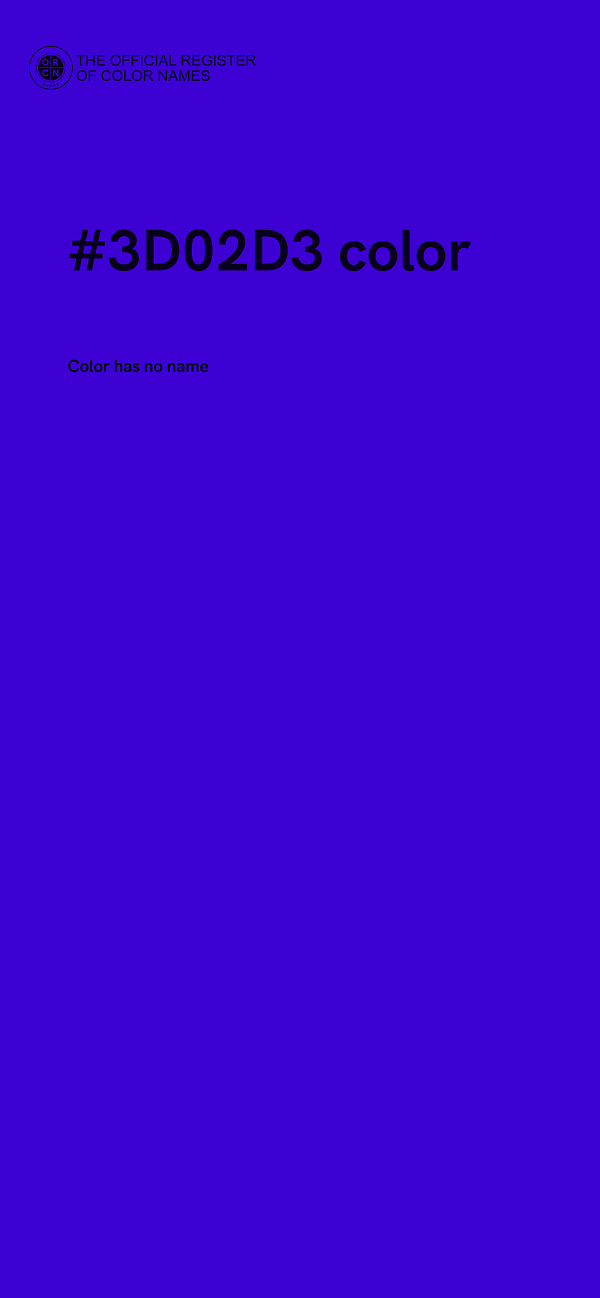#3D02D3 color image