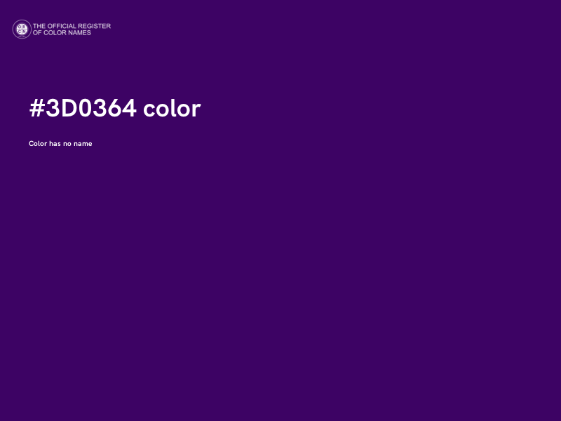 #3D0364 color image