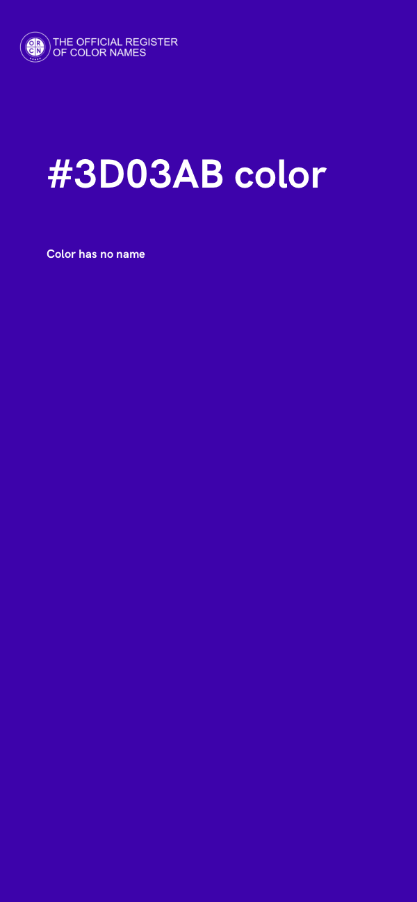 #3D03AB color image