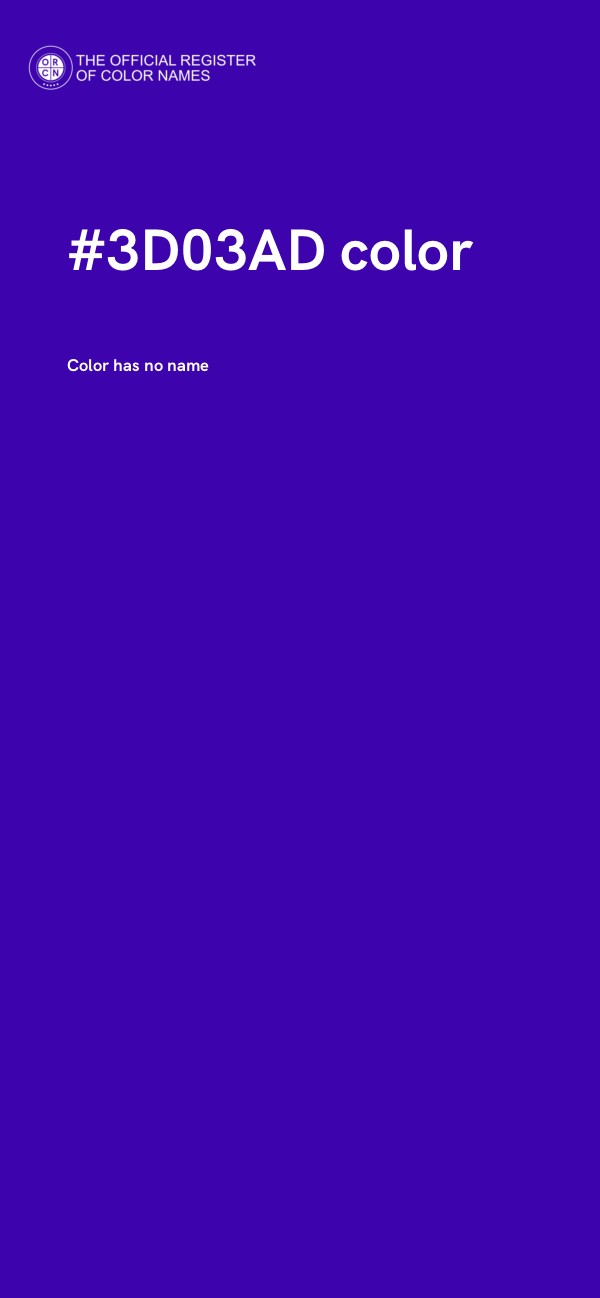 #3D03AD color image