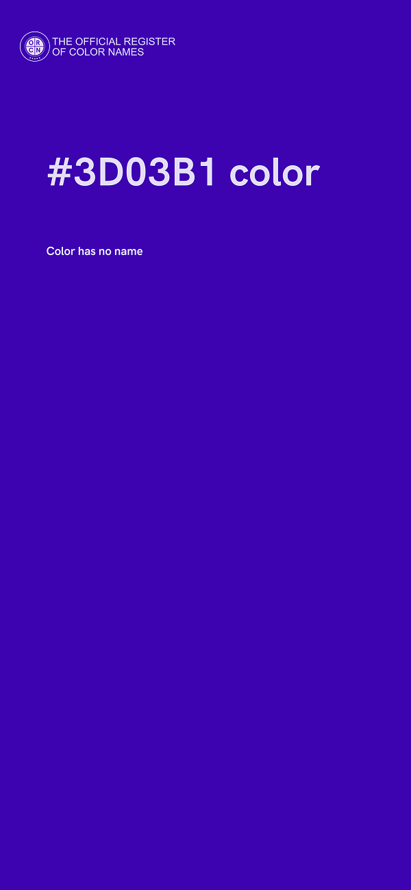 #3D03B1 color image