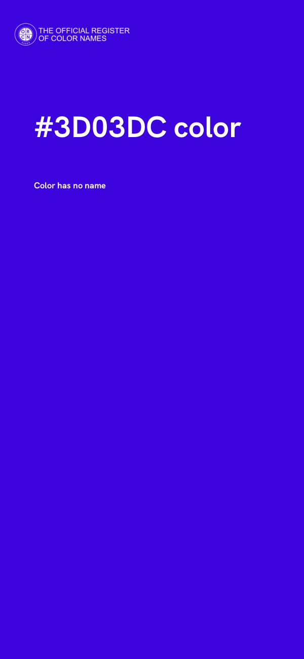 #3D03DC color image