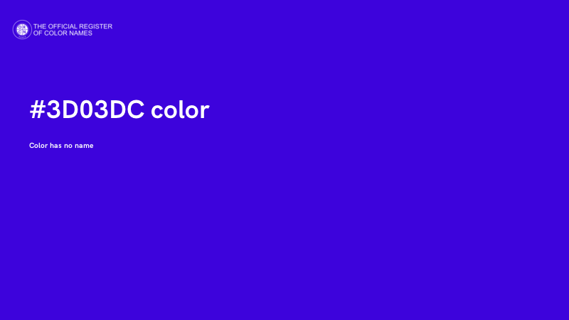 #3D03DC color image