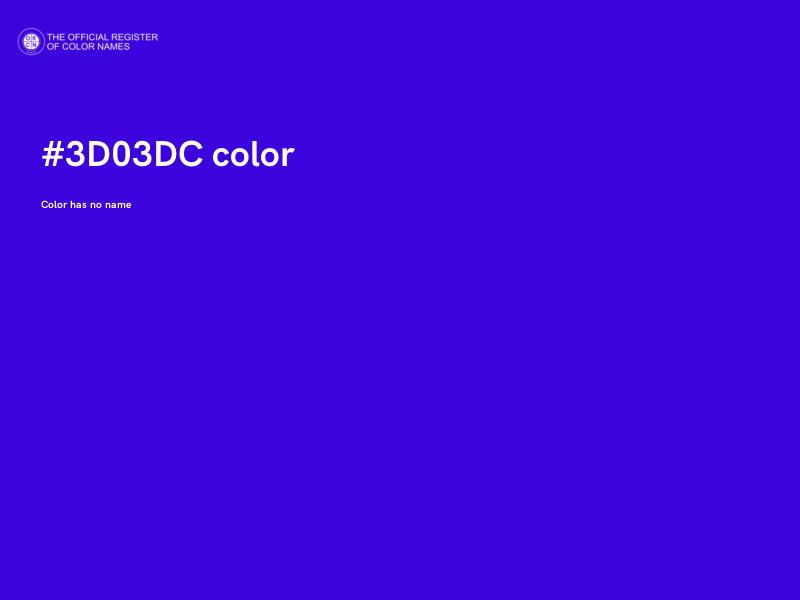 #3D03DC color image