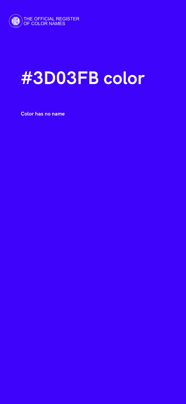 #3D03FB color image