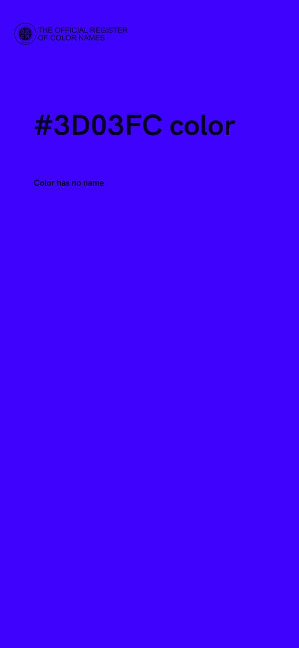 #3D03FC color image