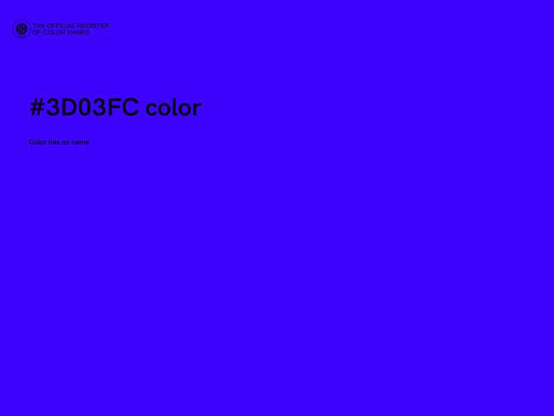 #3D03FC color image