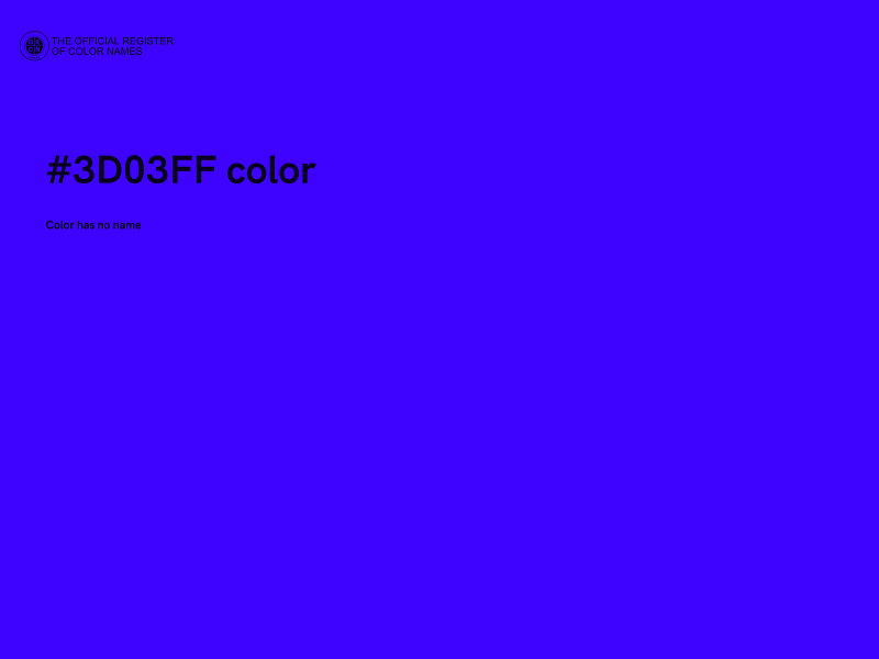 #3D03FF color image