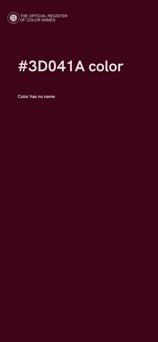 #3D041A color image