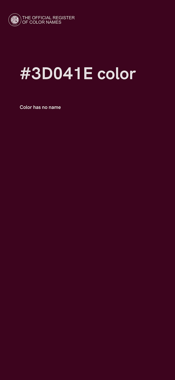 #3D041E color image