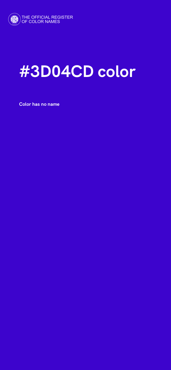 #3D04CD color image