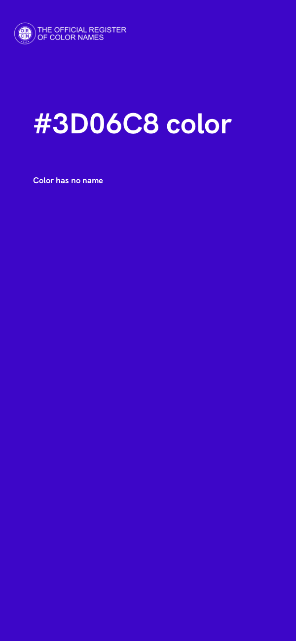 #3D06C8 color image