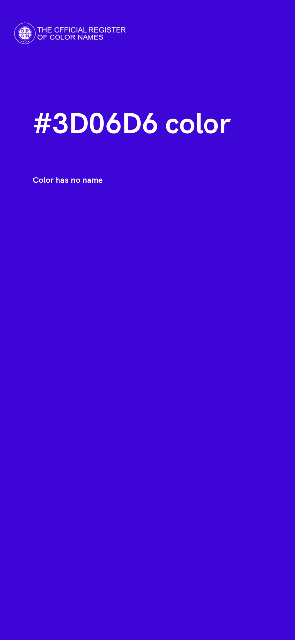 #3D06D6 color image