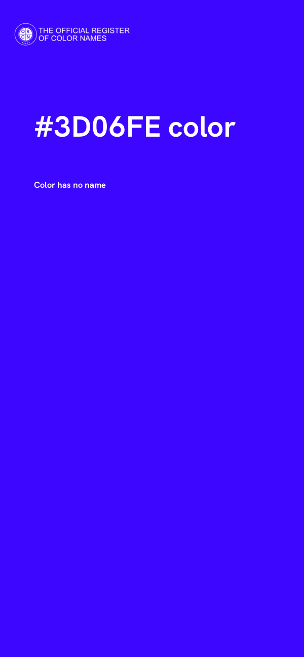 #3D06FE color image