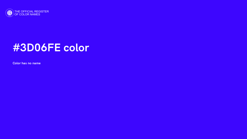 #3D06FE color image