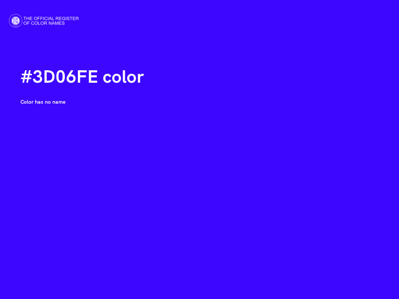 #3D06FE color image