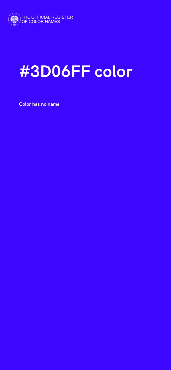 #3D06FF color image