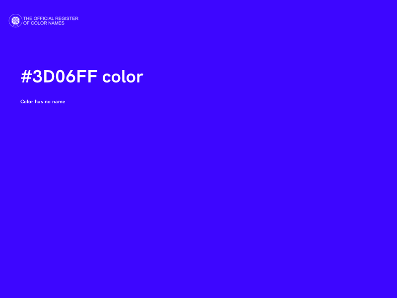 #3D06FF color image
