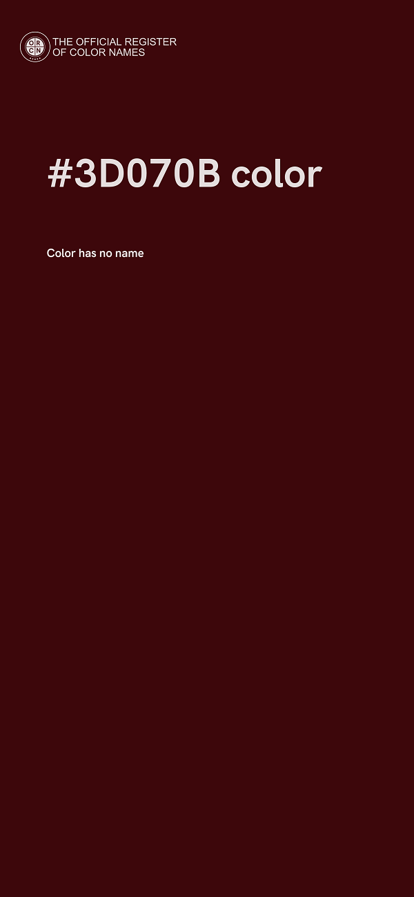 #3D070B color image