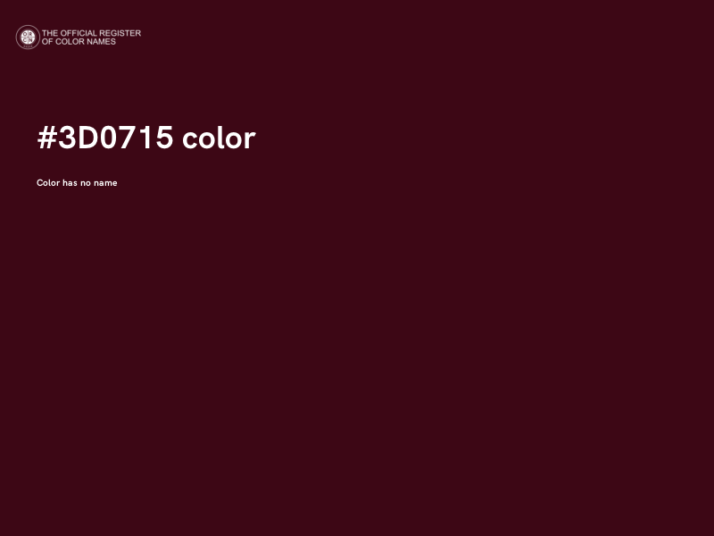 #3D0715 color image