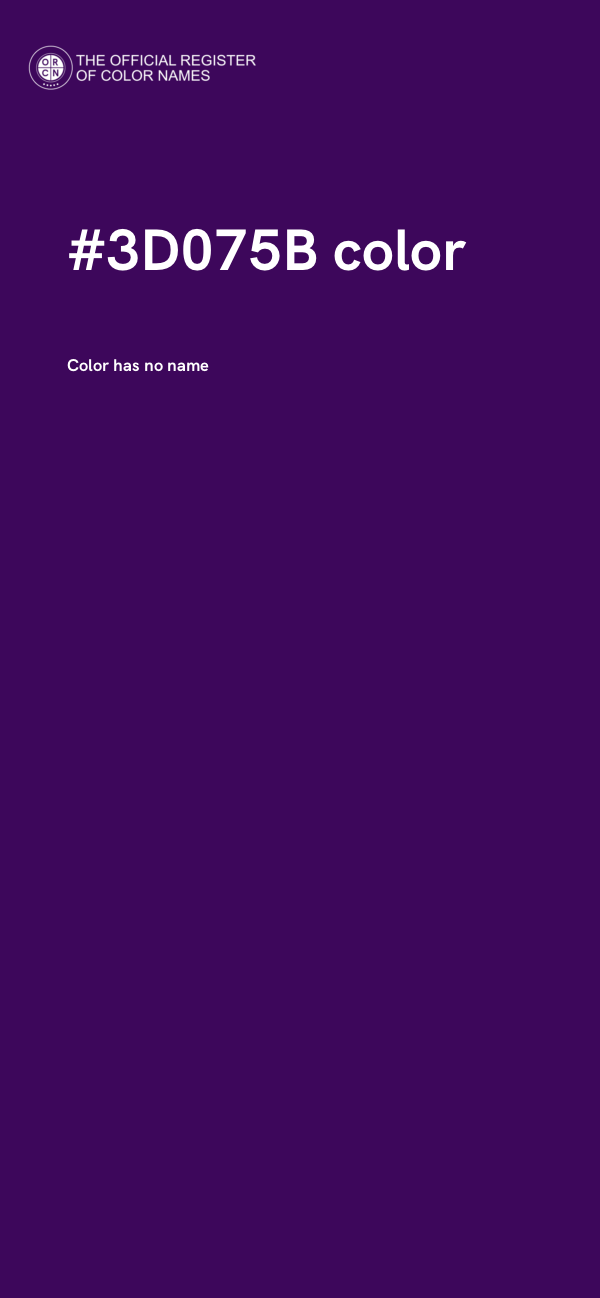 #3D075B color image
