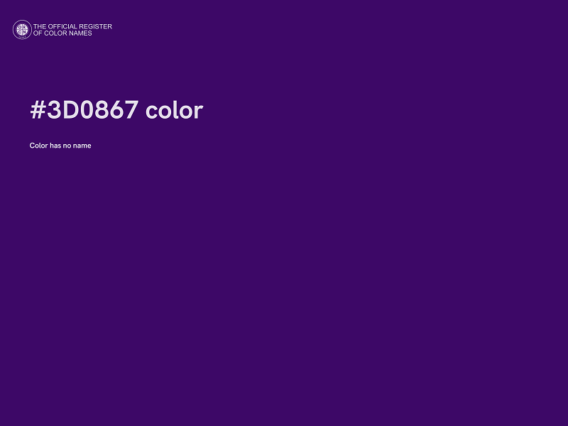 #3D0867 color image