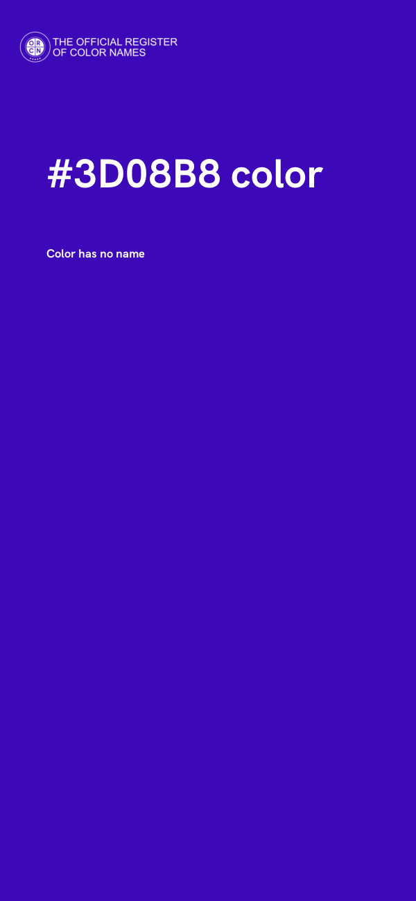 #3D08B8 color image